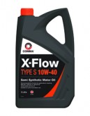 Масло моторное полусинтетическое COMMA X-FLOW TYPE S 10W40, 5л., API SL/CF, ACEA A3/B3, MB 229.1, VW 501 01/ 505 00