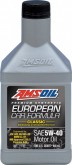 Масло моторное AMSOIL European Car Formula Full-SAPS Synthetic Motor Oil SAE 5W-40 (0,946л)