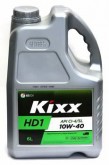 МАСЛО МОТОРНОЕ KIXX HD1 10W40 6L  API: CI-4/SL  Fully Synthetic  П/банка