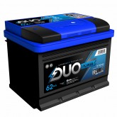 Аккумулятор DUO POWER 62-3-R-n 62Ah 570A (R+) 242x175x175 mm