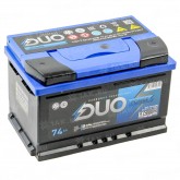 Аккумулятор DUO POWER 74-3-R-n 74Ah 720A (R+) 278x175x175 mm