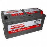 Аккумулятор DYNAMATRIX-KOREA AGM  12V 105Ah 950A ETN 0(R+) B13 394x175x190 29,4kg