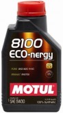 МАСЛО МОТОРНОЕ MOTUL 5W30 (1L) 8100 ECO-NERGY АСЕА А5/В5  API SL/CF  RN0700  FORD WSS M2C913C (СИНТ)