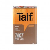 Масло моторное синт. TAIF TACT 5W-40, 4л, API SL/CF, ACEA A3/B4, VW 502 00/505 00, MB 229.3, Porsche A40, Renault RN 0710/0700