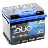 Аккумулятор DUO POWER 60-3-R 60Ah 570A (R+) 242x175x190 mm