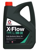 Масло моторное синтетическое COMMA X-FLOW TYPE LL 5W30, 4л., API SL/CF, ACEA A3/B4, GM-LL-A-025, GM-LL-B-025, VW 502 00, VW 505 00, MB 229.3