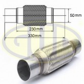 Гофра глушителя с фланцами 50x230