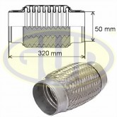 Гофра глушителя 50x320