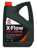 Масло моторное полусинтетическое COMMA X-FLOW TYPE S 10W40, 4л., API SL/CF, ACEA A3/B3, MB 229.1, VW 501 01/ 505 00