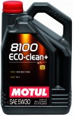 МАСЛО МОТОРНОЕ MOTUL 5W30 (5L) 8100 ECO-CLEAN+  ACEA C1JASO DL-1Ford WSS M2C 934 B (100% СИНТ.)